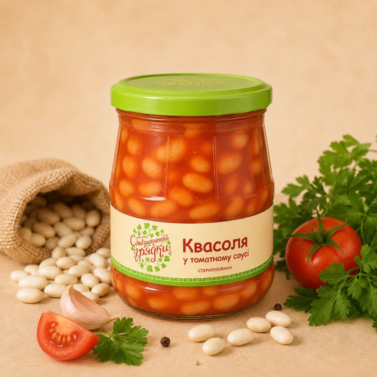 Квасоля у томатному соусі